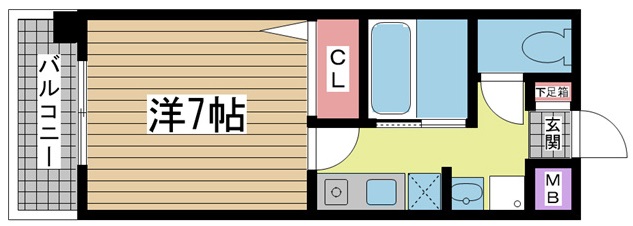 神戸市灘区友田町(JR東海道本線(近畿)六甲道駅)のマンション賃貸物件 間取画像