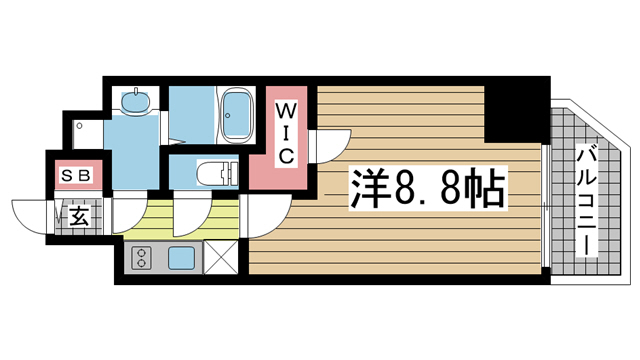 神戸市中央区海岸通(JR東海道本線(近畿)元町駅)のマンション賃貸物件 間取画像