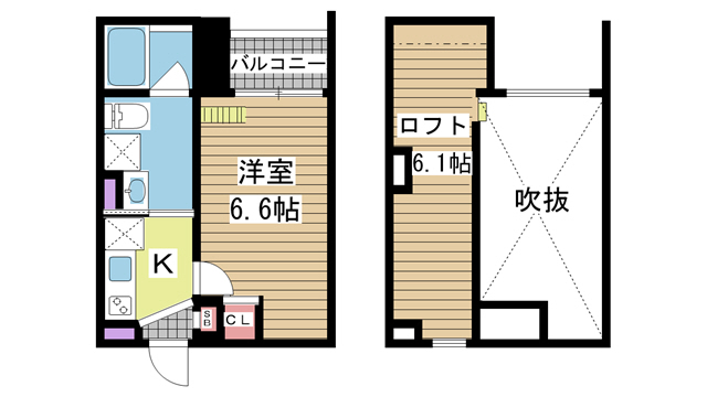 神戸市長田区浜添通(神戸市営地下鉄海岸線苅藻駅)のアパート賃貸物件 間取画像