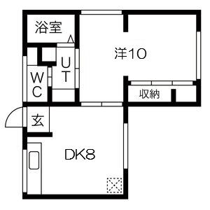 神戸市灘区篠原北町(阪急神戸線六甲駅)のアパート賃貸物件 間取画像