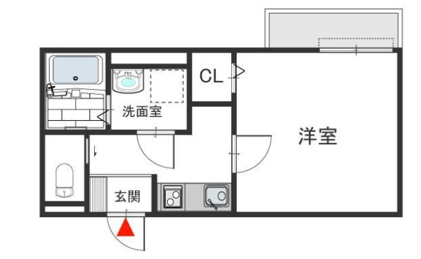 神戸市灘区高羽町(阪急神戸線六甲駅)のアパート賃貸物件 間取画像