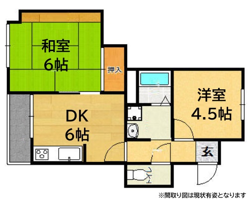 神戸市中央区古湊通(神戸高速線高速神戸駅)のマンション賃貸物件 間取画像