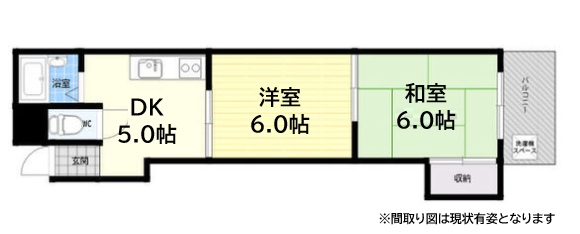 神戸市兵庫区浜崎通(JR山陽本線兵庫駅)のマンション賃貸物件 間取画像
