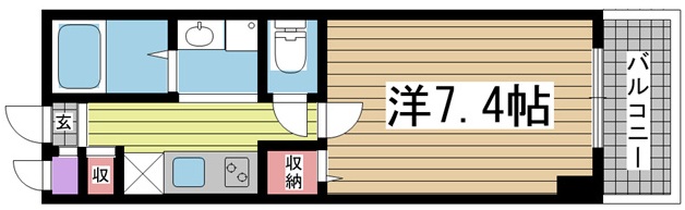 神戸市中央区大日通(阪急神戸線春日野道駅)のマンション賃貸物件 間取画像