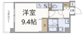 神戸市中央区加納町(JR東海道本線(近畿)三ノ宮駅)のマンション賃貸物件 間取画像