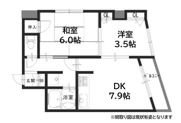 神戸市中央区北長狭通(JR東海道本線(近畿)元町駅)のマンション賃貸物件 間取画像