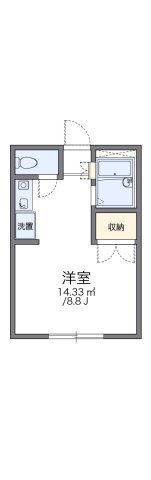 神戸市北区山田町上谷上(神戸地下鉄北神線谷上駅)のアパート賃貸物件 間取画像
