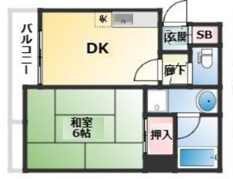 神戸市中央区花隈町(JR東海道本線(近畿)元町駅)のマンション賃貸物件 間取画像
