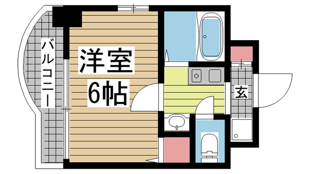神戸市中央区加納町(JR東海道本線(近畿)三ノ宮駅)のマンション賃貸物件 間取画像