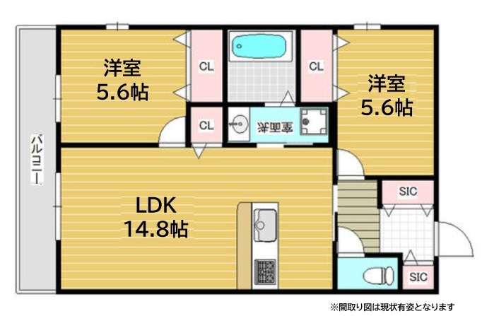 神戸市須磨区磯馴町(JR山陽本線須磨海浜公園駅)のアパート賃貸物件 間取画像
