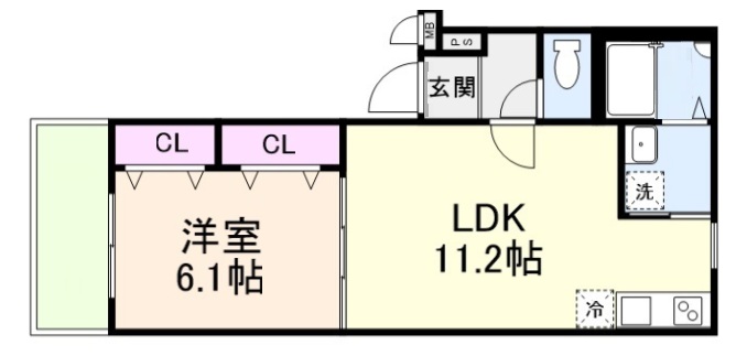 神戸市灘区大内通(JR東海道本線(近畿)摩耶駅)のアパート賃貸物件 間取画像