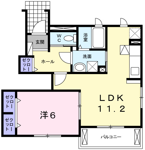 神戸市垂水区舞子坂(JR山陽本線舞子駅)のアパート賃貸物件 間取画像