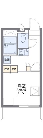 神戸市灘区浜田町(阪神本線新在家駅)のマンション賃貸物件 間取画像