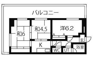 神戸市中央区東雲通(JR東海道本線(近畿)三ノ宮駅)のマンション賃貸物件 間取画像