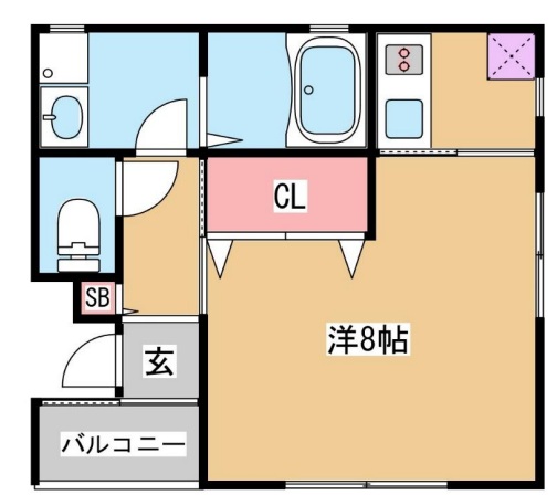 神戸市兵庫区上沢通(神戸市営地下鉄線上沢駅)のアパート賃貸物件 間取画像