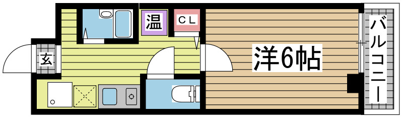 神戸市中央区大日通(JR東海道本線(近畿)灘駅)のマンション賃貸物件 間取画像