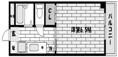 神戸市東灘区魚崎南町(阪神本線魚崎駅)のマンション賃貸物件 間取画像