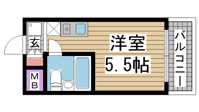 神戸市中央区雲井通(JR東海道本線(近畿)三ノ宮駅)のマンション賃貸物件 間取画像
