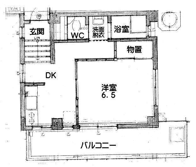 神戸市須磨区平田町(山陽電鉄線板宿駅)のマンション賃貸物件 間取画像