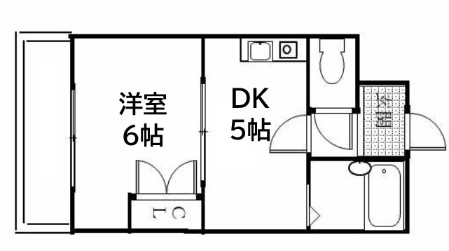 神戸市須磨区大田町(JR山陽本線鷹取駅)のマンション賃貸物件 間取画像