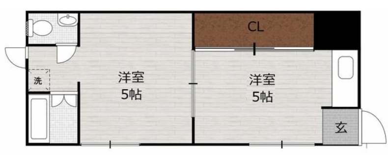 神戸市灘区中原通(阪急神戸線王子公園駅)のアパート賃貸物件 間取画像