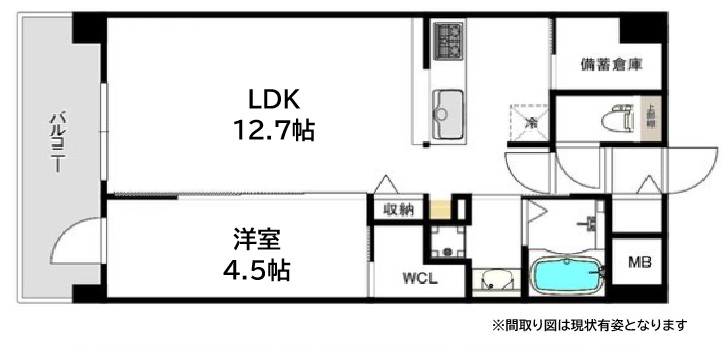 神戸市東灘区森南町(JR東海道本線(近畿)甲南山手駅)のマンション賃貸物件 間取画像