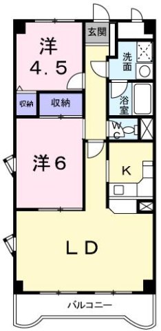 神戸市西区玉津町出合(JR山陽本線明石駅)のマンション賃貸物件 間取画像