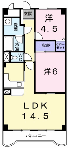 神戸市西区玉津町出合(JR山陽本線明石駅)のマンション賃貸物件 間取画像