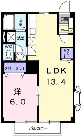 神戸市西区宮下(神戸市営地下鉄線西神中央駅)のアパート賃貸物件 間取画像