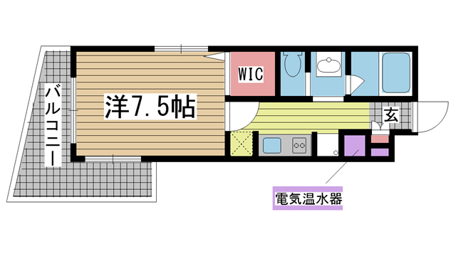 神戸市中央区元町通(JR東海道本線(近畿)元町駅)のマンション賃貸物件 間取画像