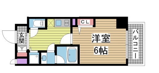 神戸市中央区日暮通(阪急神戸線春日野道駅)のマンション賃貸物件 間取画像