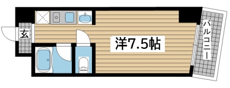 神戸市中央区海岸通(JR東海道本線(近畿)神戸駅)のマンション賃貸物件 間取画像