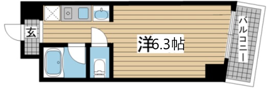 神戸市中央区海岸通(JR東海道本線(近畿)元町駅)のマンション賃貸物件 間取画像