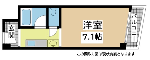 神戸市中央区海岸通(JR東海道本線(近畿)元町駅)のマンション賃貸物件 間取画像