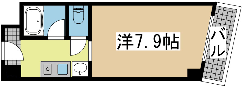 神戸市中央区海岸通(JR東海道本線(近畿)神戸駅)のマンション賃貸物件 間取画像