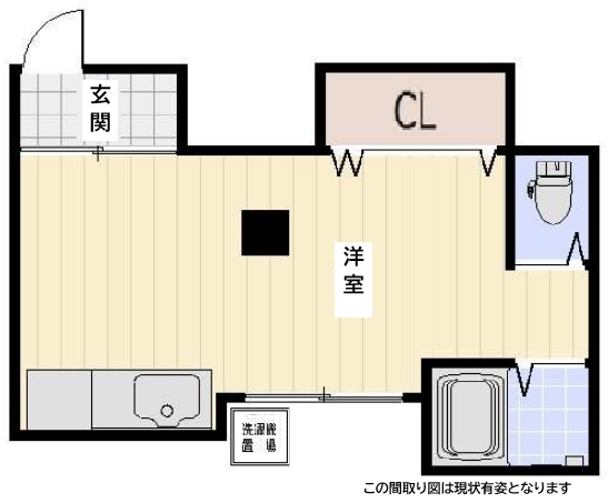 神戸市中央区旗塚通(阪急神戸線春日野道駅)のアパート賃貸物件 間取画像