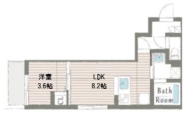 神戸市東灘区深江南町(阪神本線深江駅)のアパート賃貸物件 間取画像