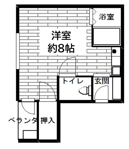 神戸市中央区琴ノ緒町(JR東海道本線(近畿)三ノ宮駅)のマンション賃貸物件 間取画像