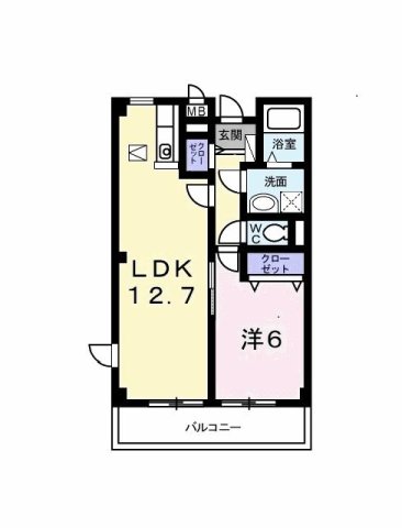 神戸市西区白水(JR山陽本線明石駅)のアパート賃貸物件 間取画像