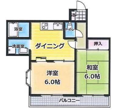 神戸市中央区下山手通(JR東海道本線(近畿)神戸駅)のマンション賃貸物件 間取画像