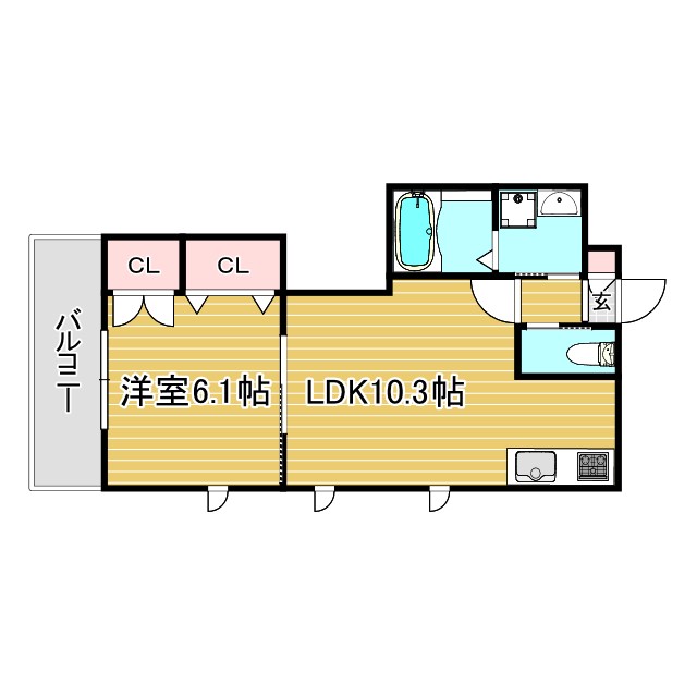 神戸市東灘区岡本(JR東海道本線(近畿)摂津本山駅)のマンション賃貸物件 間取画像