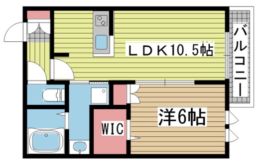 神戸市東灘区北青木(阪神本線青木駅)のマンション賃貸物件 間取画像