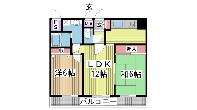 神戸市中央区浜辺通(JR東海道本線(近畿)三ノ宮駅)のマンション賃貸物件 間取画像