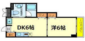 神戸市東灘区御影中町(JR東海道本線(近畿)住吉駅)のマンション賃貸物件 間取画像