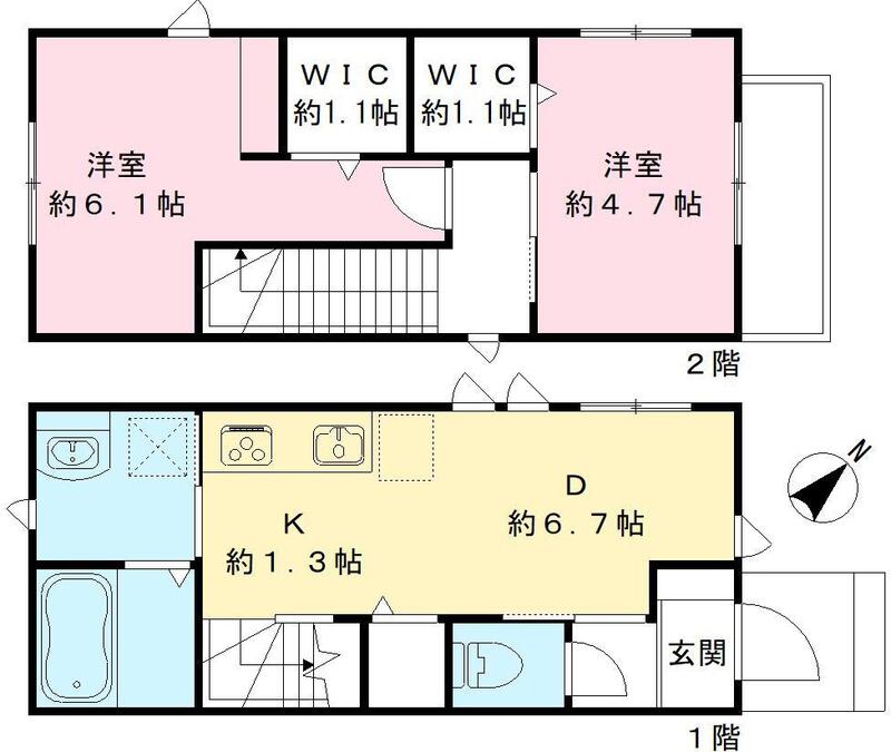神戸市兵庫区塚本通(JR山陽本線兵庫駅)の貸家賃貸物件 間取画像