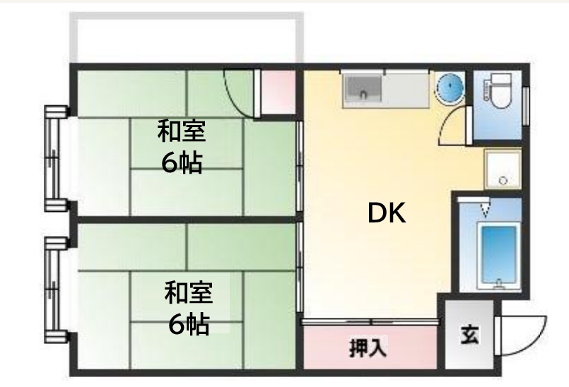 神戸市兵庫区北逆瀬川町(JR山陽本線兵庫駅)のマンション賃貸物件 間取画像