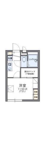 神戸市東灘区住吉宮町(阪神本線住吉駅)のアパート賃貸物件 間取画像
