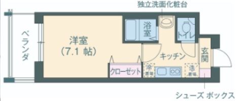 神戸市中央区港島(ポートアイランド線中公園駅)のマンション賃貸物件 間取画像