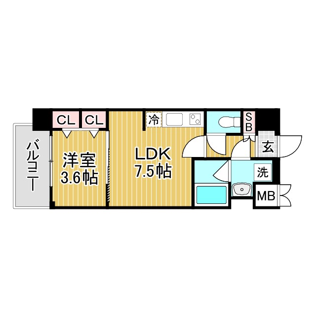 神戸市灘区倉石通(阪急神戸線王子公園駅)のマンション賃貸物件 間取画像