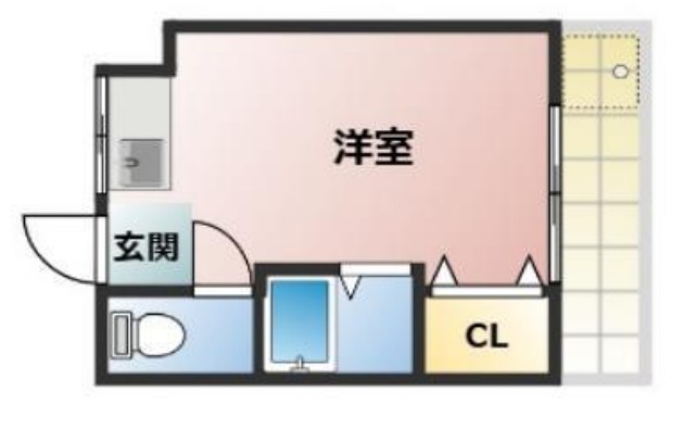 神戸市中央区花隈町(神戸高速線花隈駅)のマンション賃貸物件 間取画像